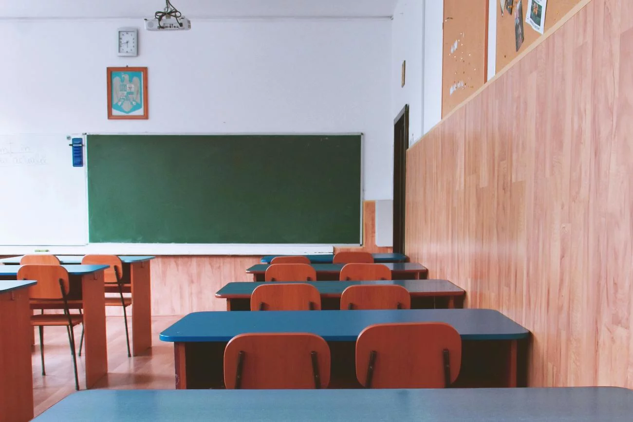 pusta klasa w szkole klasa w szkole
