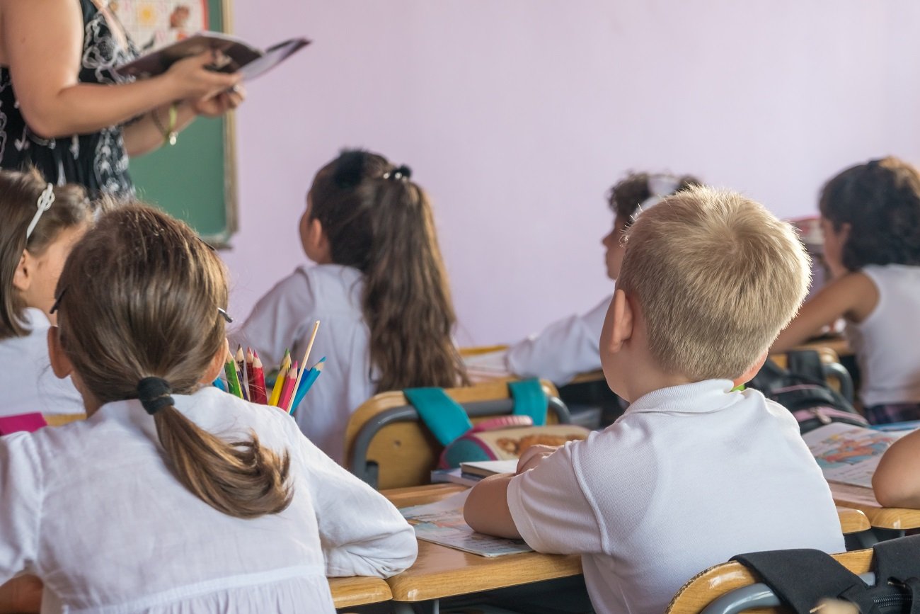 Uczniowie w klasie