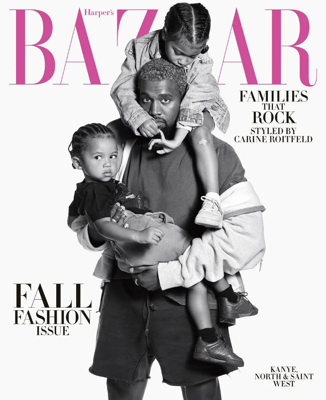Kanye West, jego córka North i syn Saint