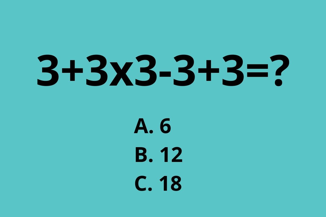 To z pozoru banalne równanie przerasta dorosłych. Dziecko poda wynik w 15 sekund