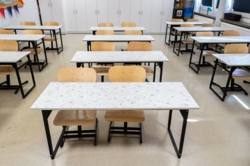 Pusta klasa lekcyjna. Pusta klasa lekcyjna.