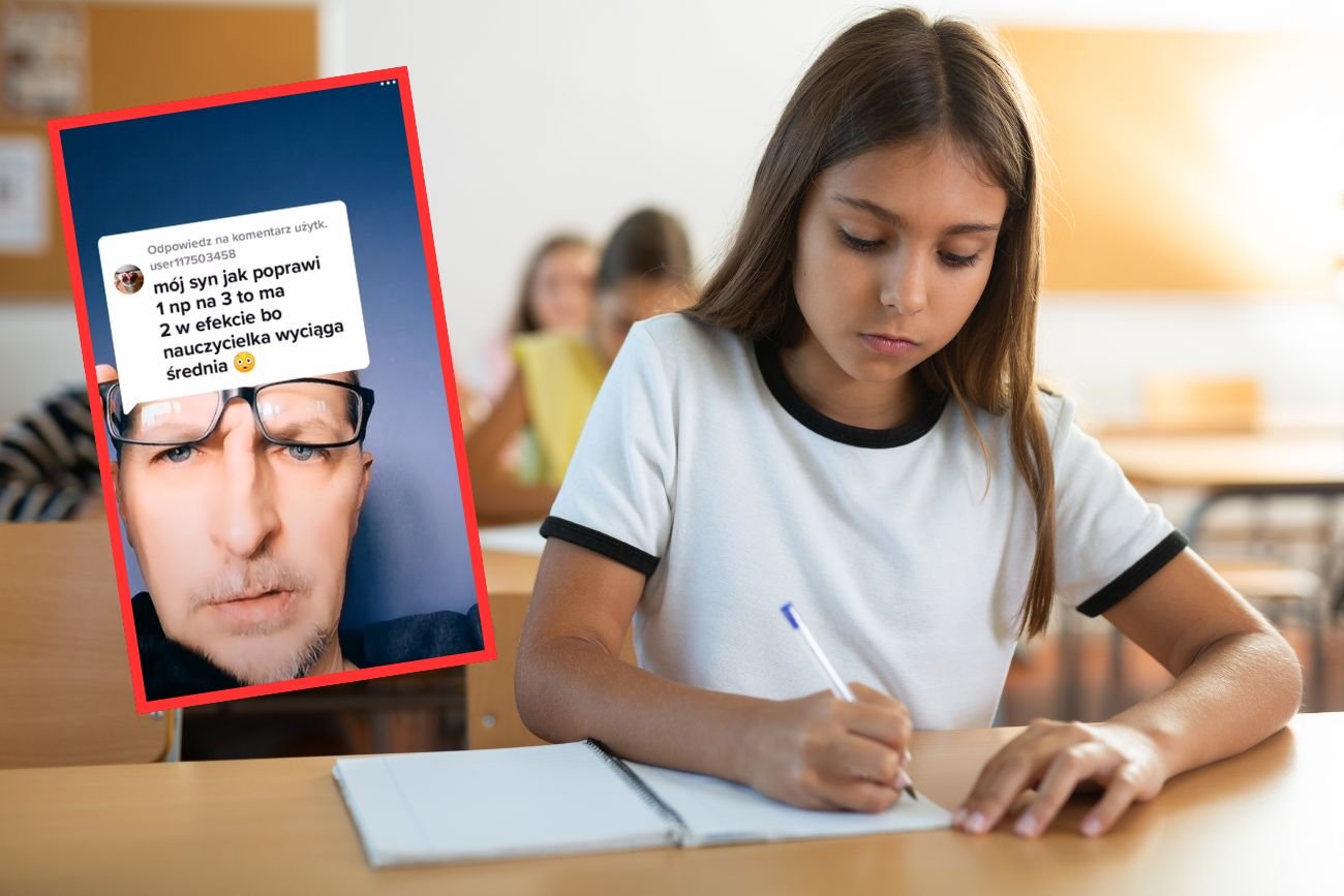 Uczniowie poprawiają ocenę z 1 na 5, a w dzienniku średnia. Nauczyciel: "To jak mycie szklanki"
