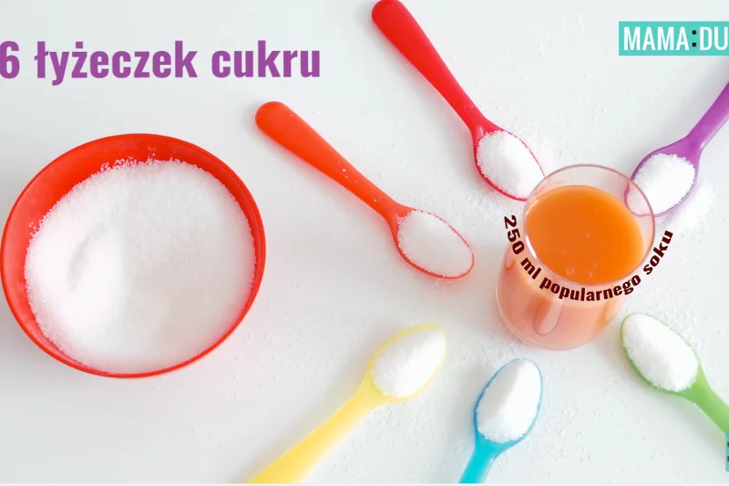 Popularny sok zawiera aż 6 łyżeczek cukru dodanego.