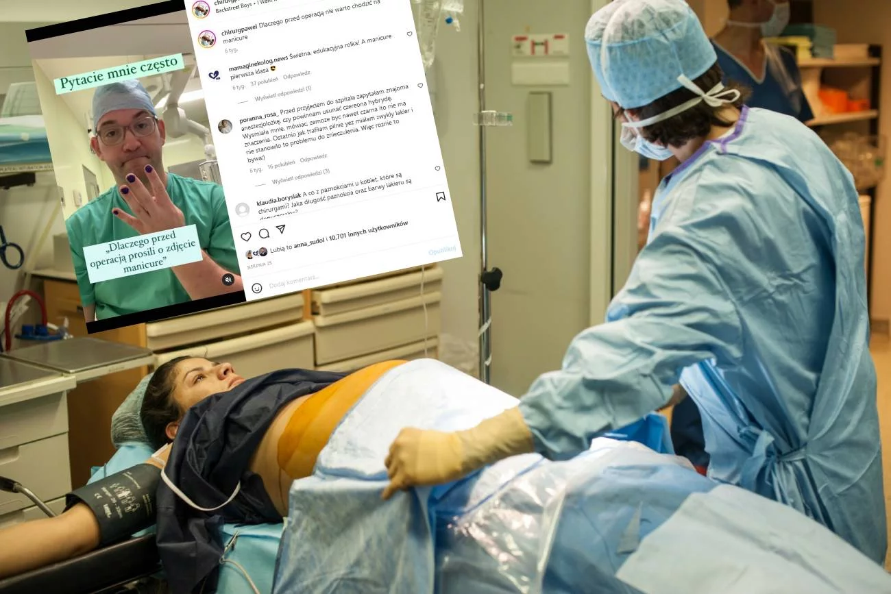 Podczas znieczulenia na palec zakłada się pulsoksymetr, który monitoruje poziom tlenu we krwi.