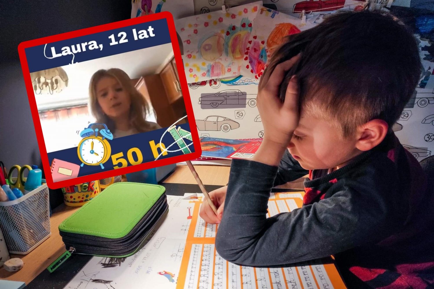 SP 113 we Wrocławiu pokazuje, ile pracują dzieci w podstawówce, straszne