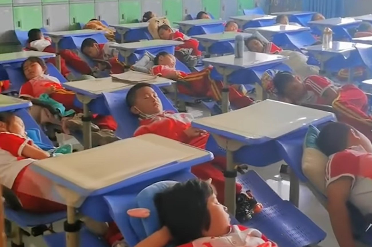 drzemka chińskich dzieci