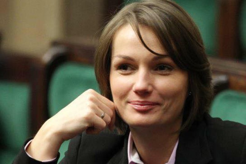 Jagna Marczułajtis-Walczak wspiera protest opiekunów niepełnosprawnych w Sejmie.