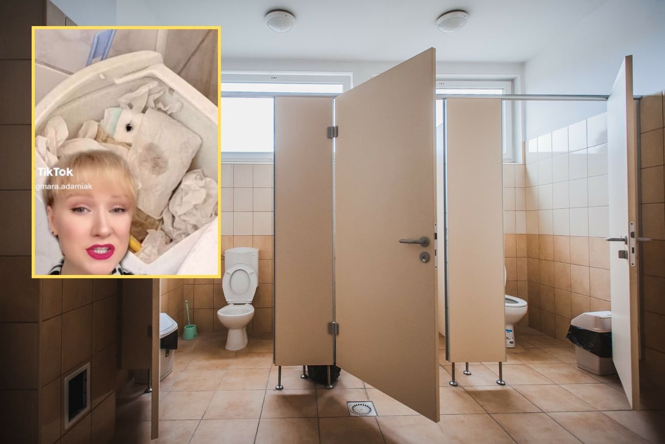 ukryta kamera w damskej toalecie