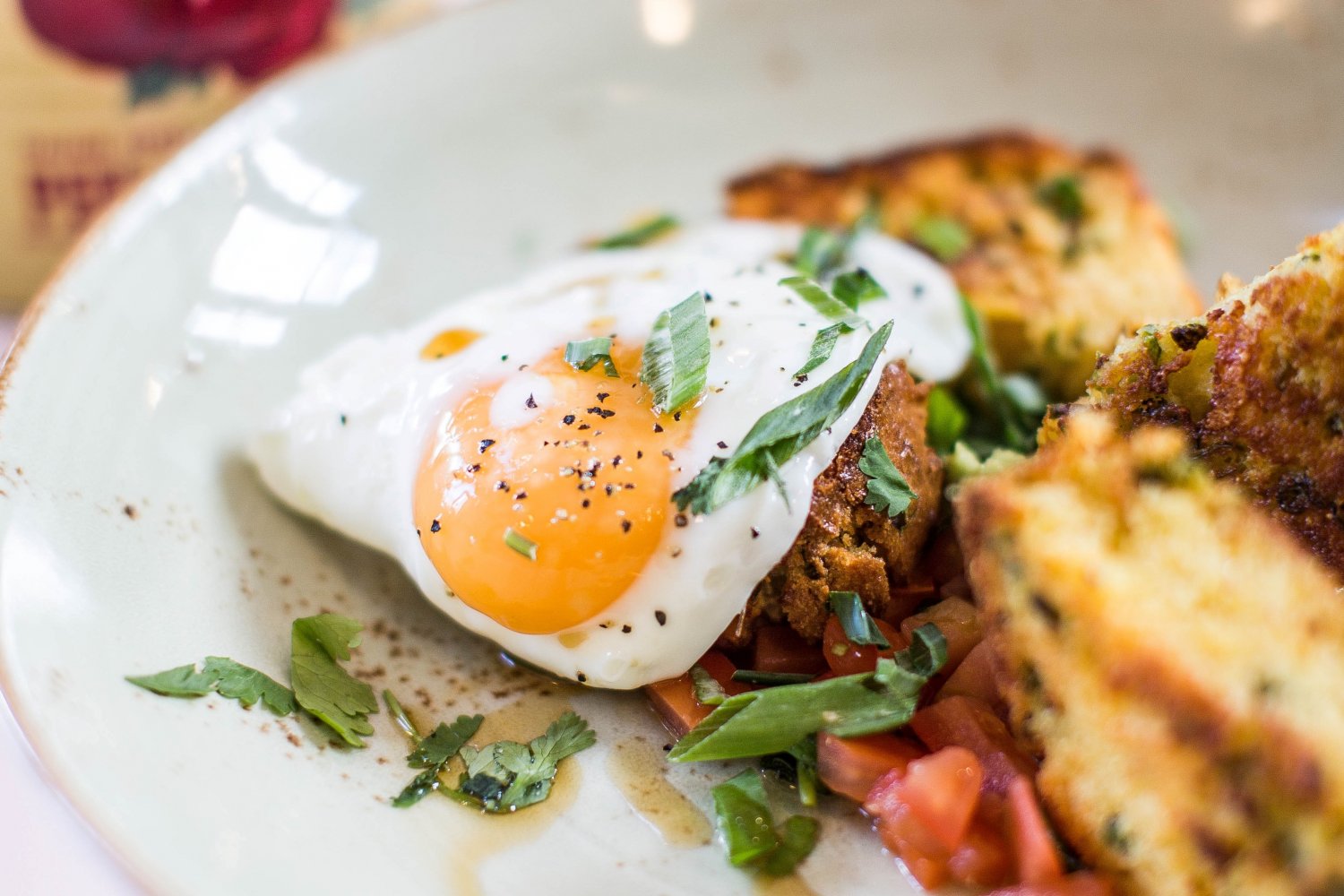 Jajko sadzone z ziemniakami