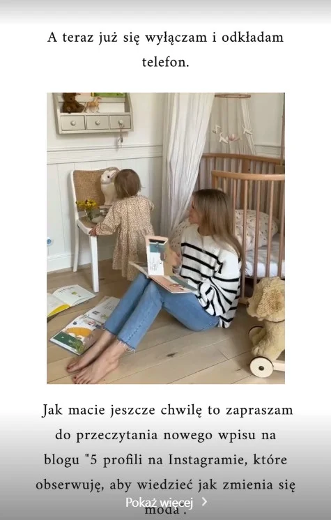 Kasia Tusk z córką w domu