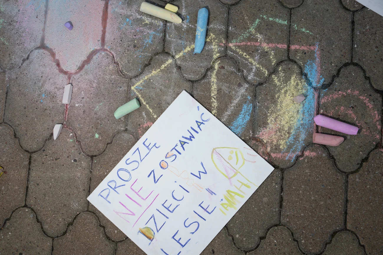 "Rodziny bez granic" - akcja protestacyjna w związku sytuacją na granicy polsko-białoruskiej
