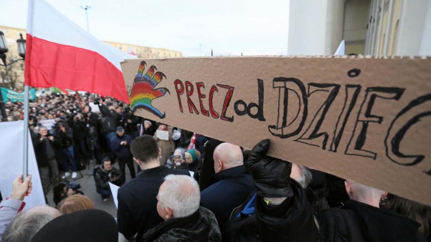 18.03 w Warszawie odbyła się demonstracja przeciw Deklaracji LGBT+