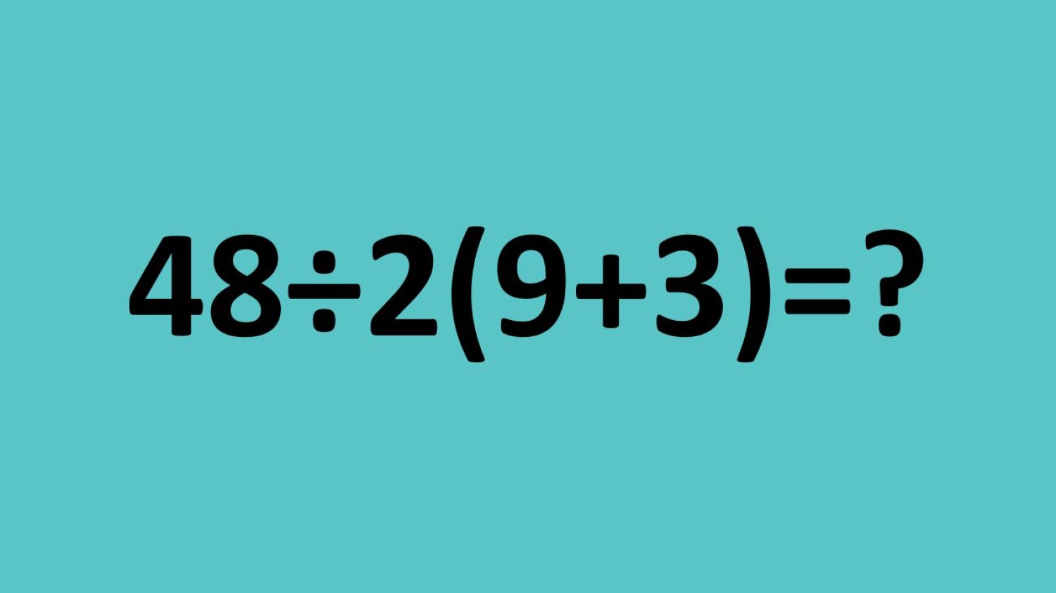 podchwytliwe równanie matematyczne