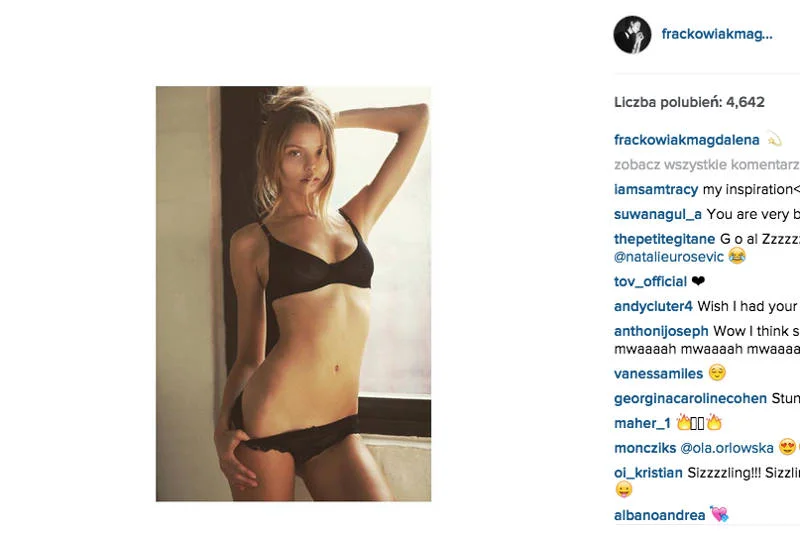 Nieskazitelna skóra i nienaganna figura. Magdalena Frąckowiak ma subtelną urodę i jest jedną z najpiękniejszych Polek