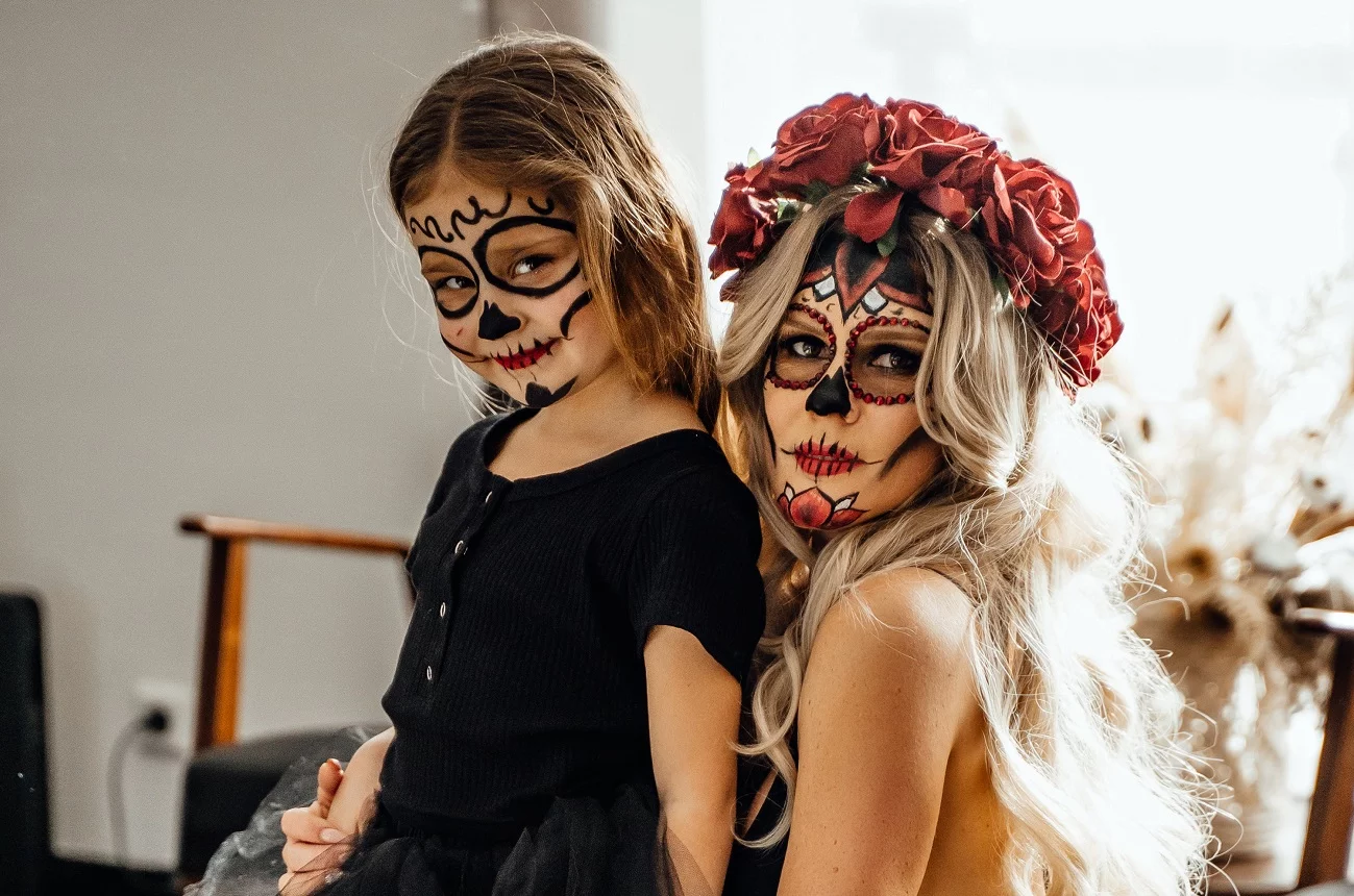 makijaż na Halloween dla dziecka