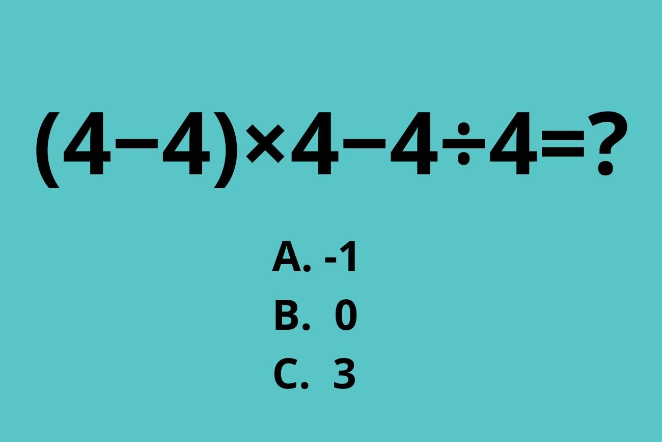 Równanie z samymi 4 sprawia dorosłym problem. Dzieci rozwiążą je w pamięci w chwilę