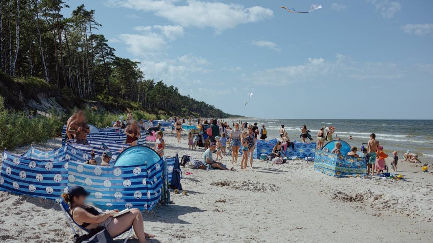 Plażowicze nad morzem Plażowicze nad morzem