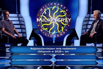 Pytanie z "Milionerów": Najpopularniejsze imię chłopca w 2020 to... Pytanie z "Milionerów": Najpopularniejsze imię chłopca w 2020 to...