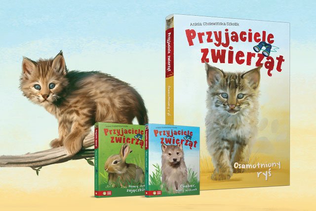 "Przyjaciele Zwięrząt" to cykl książek dla najmłodszych opowiadający historie zwierząt.