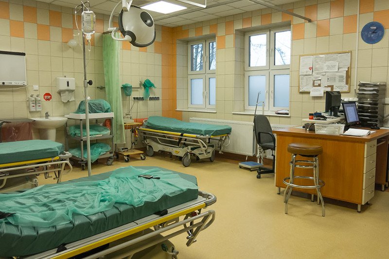 Szpital Powiatowy w Nowym Mieście Lubawskim – wyremontowana izba przyjęć.