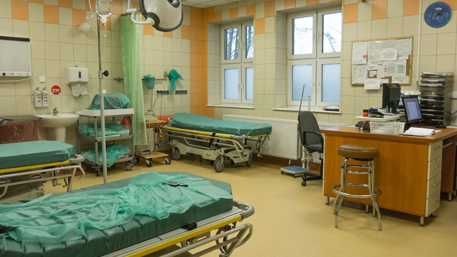 Szpital Powiatowy w Nowym Mieście Lubawskim – wyremontowana izba przyjęć.