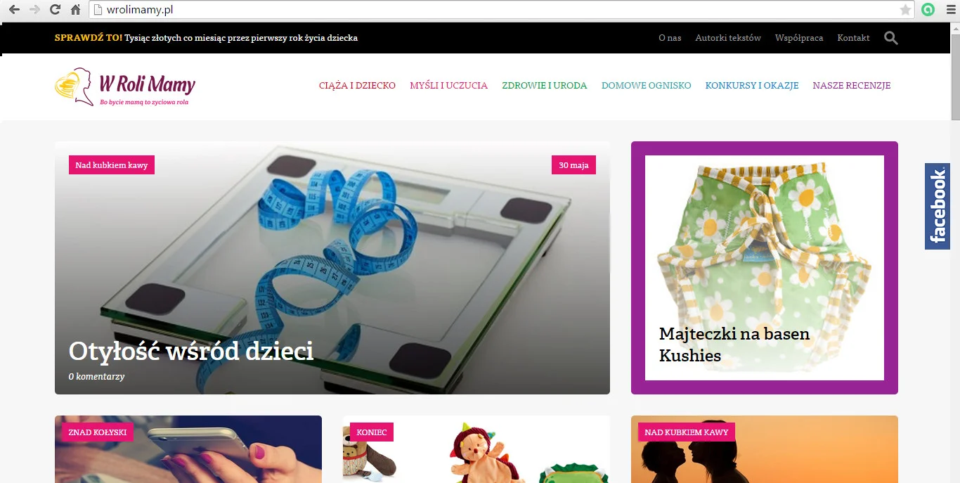 Fot. Screen ze strony [url=http://wrolimamy.pl/]W Roli Mamy[/url]