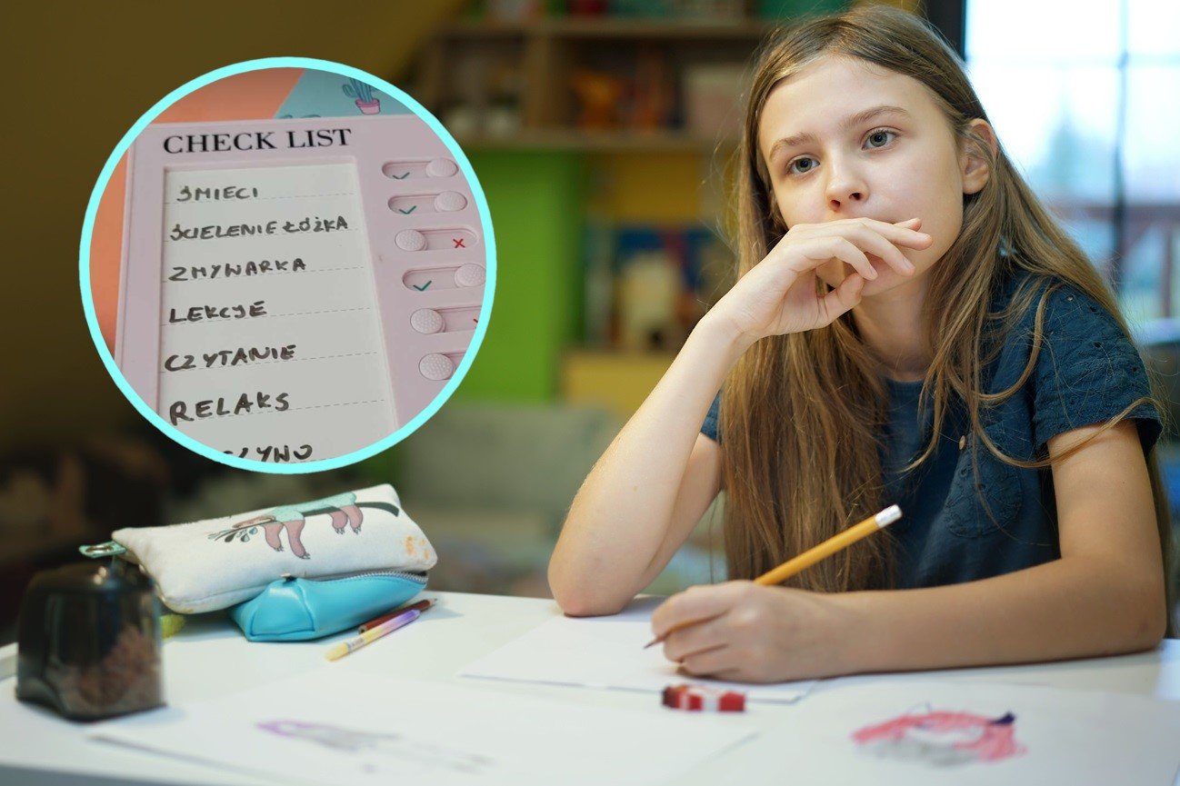 Zamyślona dziewczynka