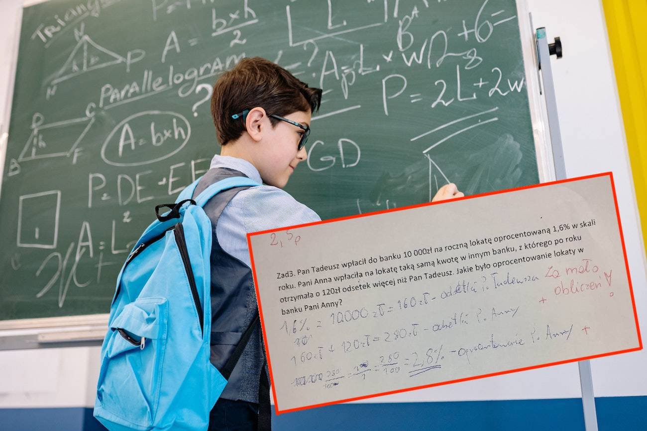 Obniżona ocena przez brak obliczeń Obniżona ocena przez brak obliczeń