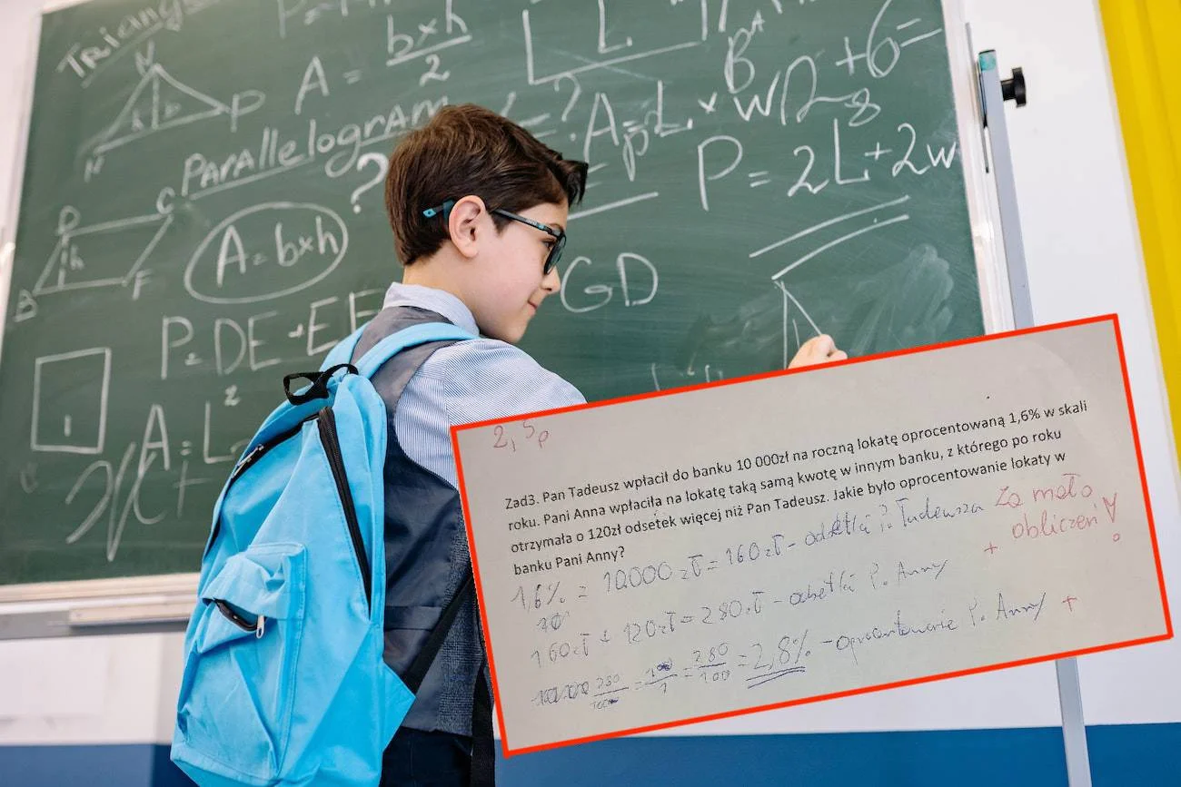 Obniżona ocena przez brak obliczeń