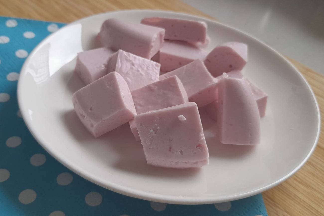 domowe ptasie mleczko, ptasie mleczko, pianka, piankowy deser, deser dla dziecka, zdrowy deser