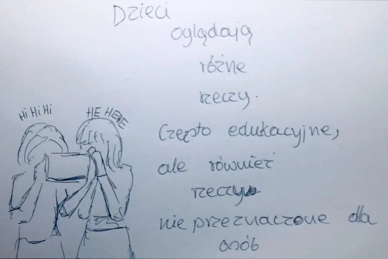 Zoja pięknie rysuje, jej talent został wykorzystany do poruszenia bardzo ważnych zagadnień. W punkt!
