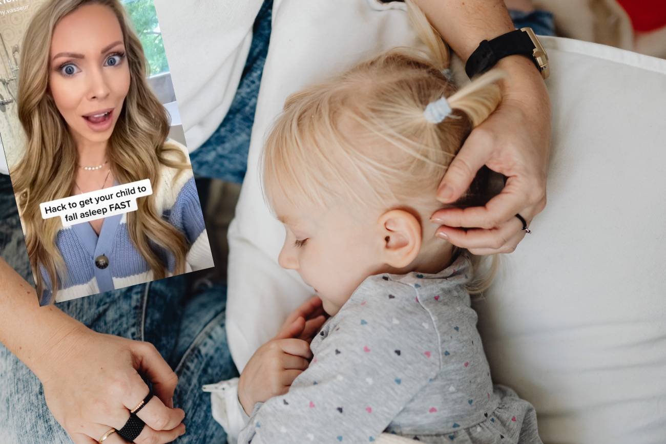 usypianie dziecka, trik na szybkie usypianie dziecka, jak szybko uśpić dziecko, trik z tik toka, jak uśpić dziecko