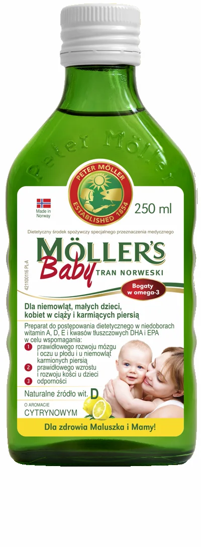 MÖLLER'S BABY TRAN NORWESKI Cytrynowy