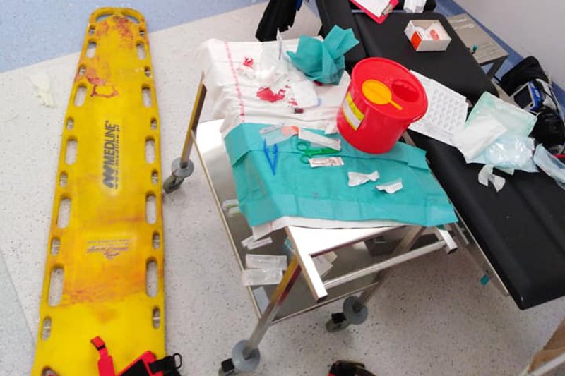 Tak wygląda SOR po akcji ratunkowej