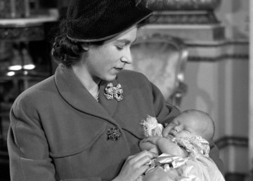 Królowa Elżbieta z Karolem, 1948 rok.