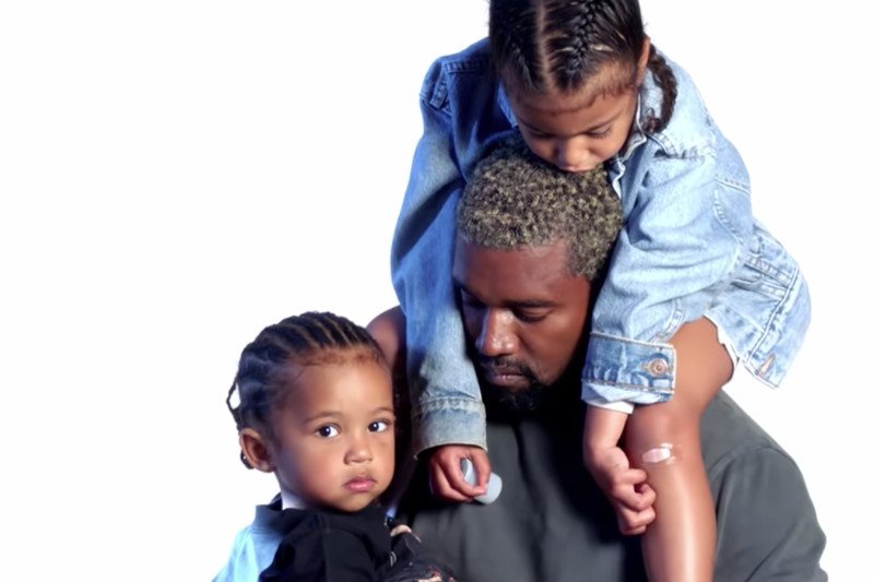 Kanye West z dziećmi