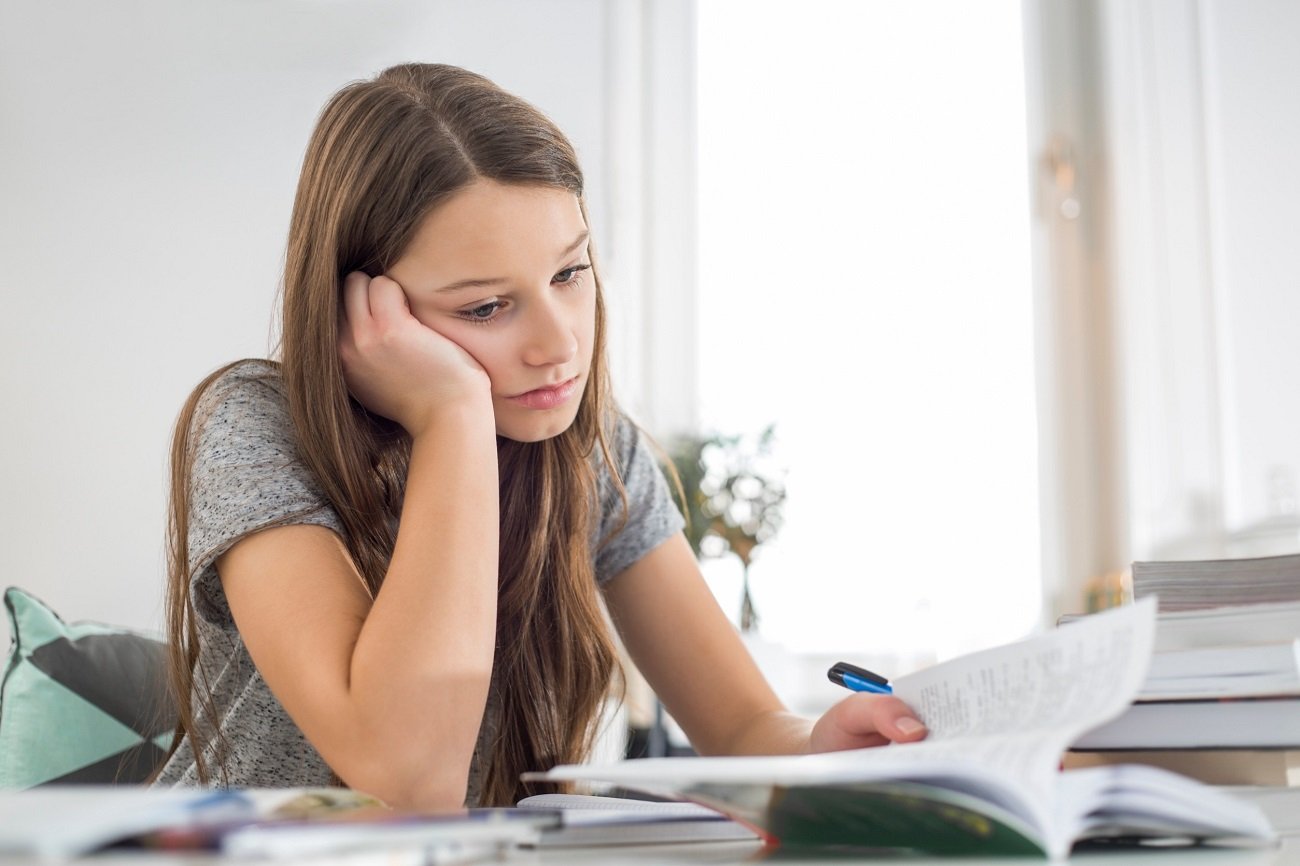 ucząca się nastolatka