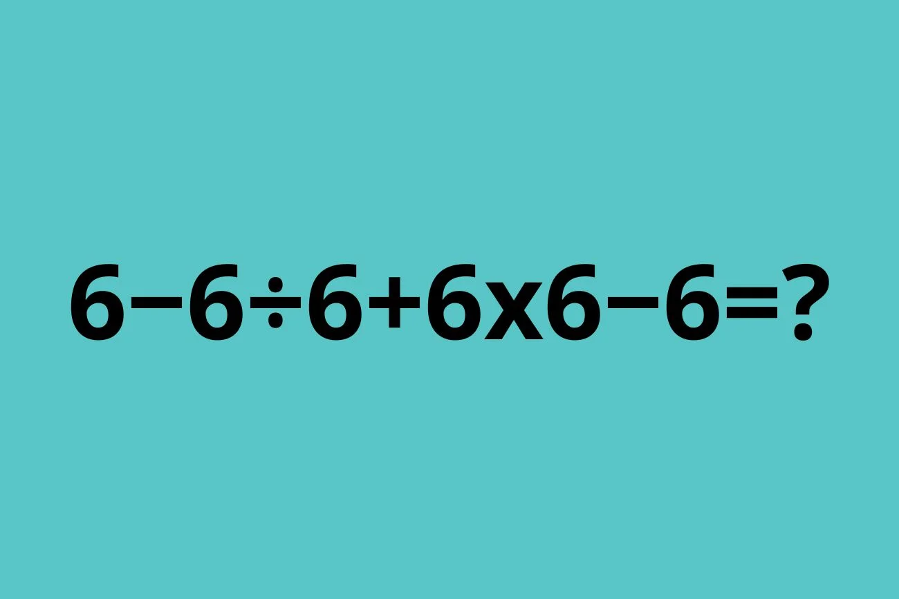 Zagadka matematyczna z szóstkami: jaki jest wynik?