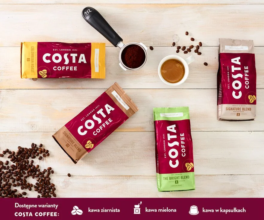 Kawy z kolekcji COSTA COFFEE HOME EDITION