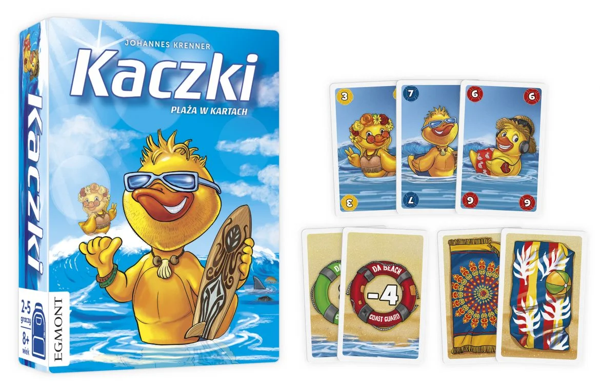 W grze karcianej "Kaczki" gracze zagrywają swoje karty tak, aby uzyskać jak najwięcej punktów zwycięstwa