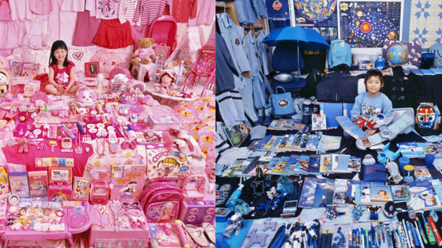 Pink and blue project