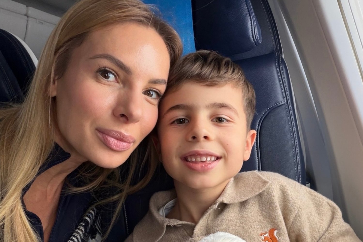 Izabela Janachowska z synem Chrisem