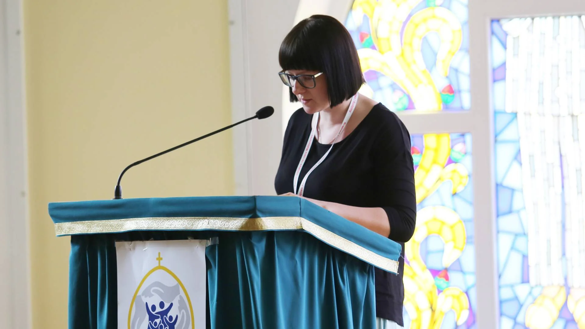 Kaja Godek podczas przemówienia Kaja Godek podczas przemówienia