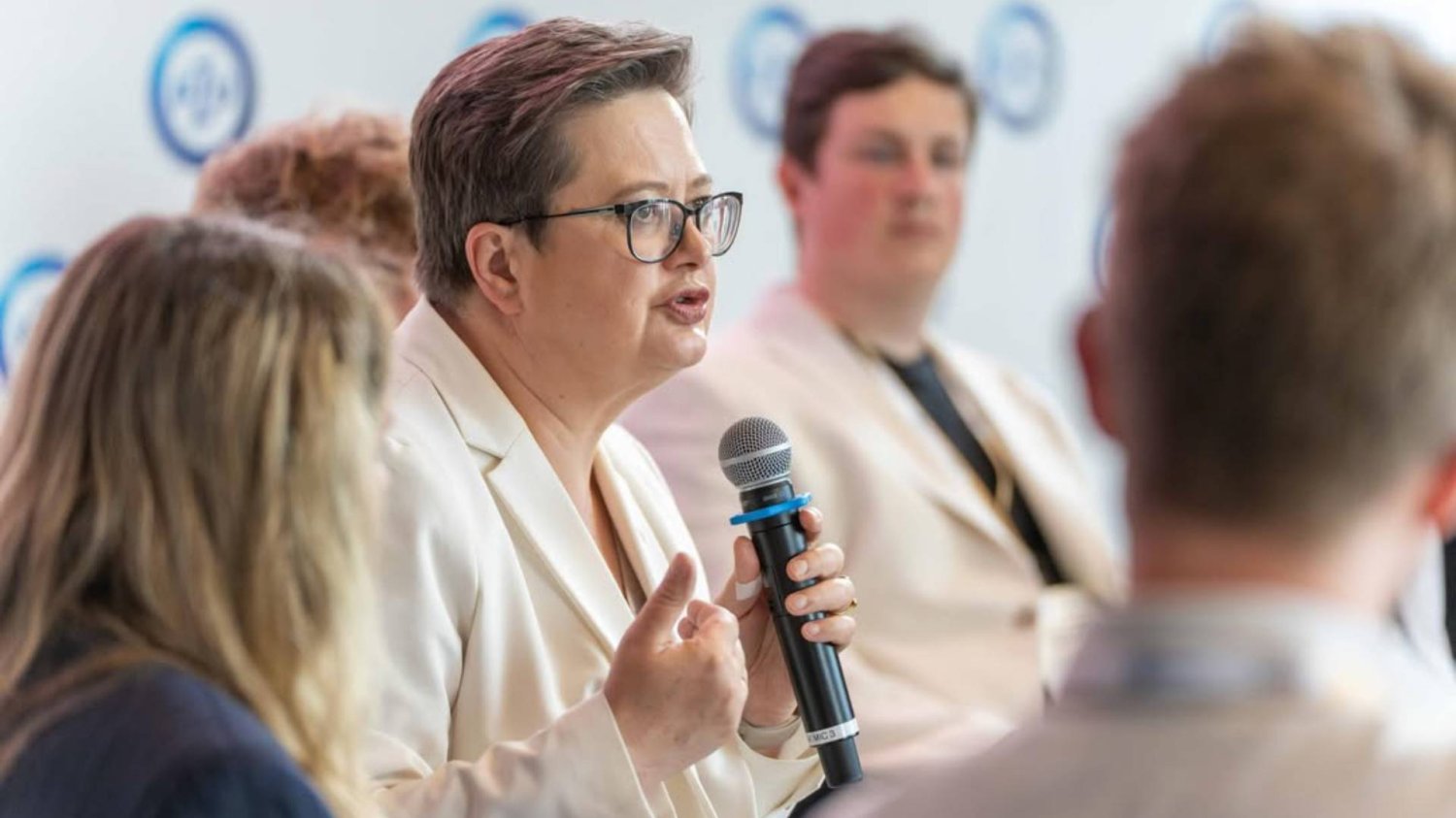 Katarzyna Lubnauer podczas przemówienia Katarzyna Lubnauer podczas przemówienia