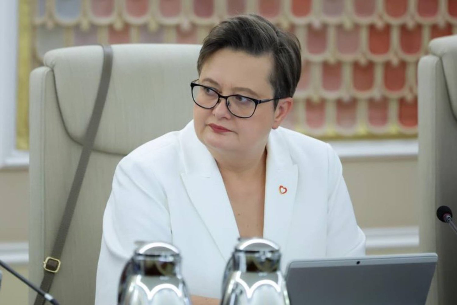 Katarzyna Lubnauer podczas konferencji