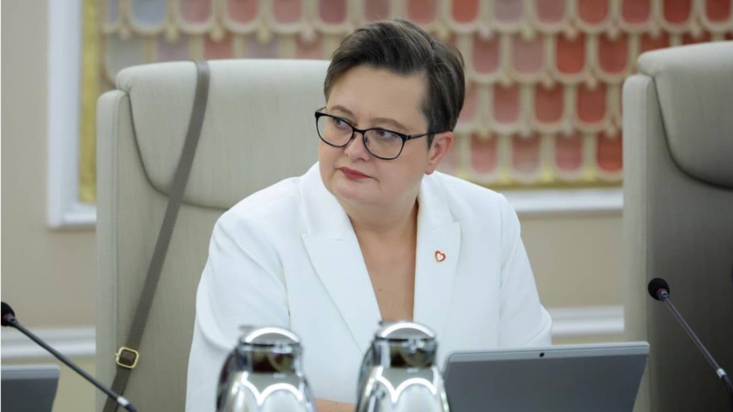 Katarzyna Lubnauer podczas konferencji