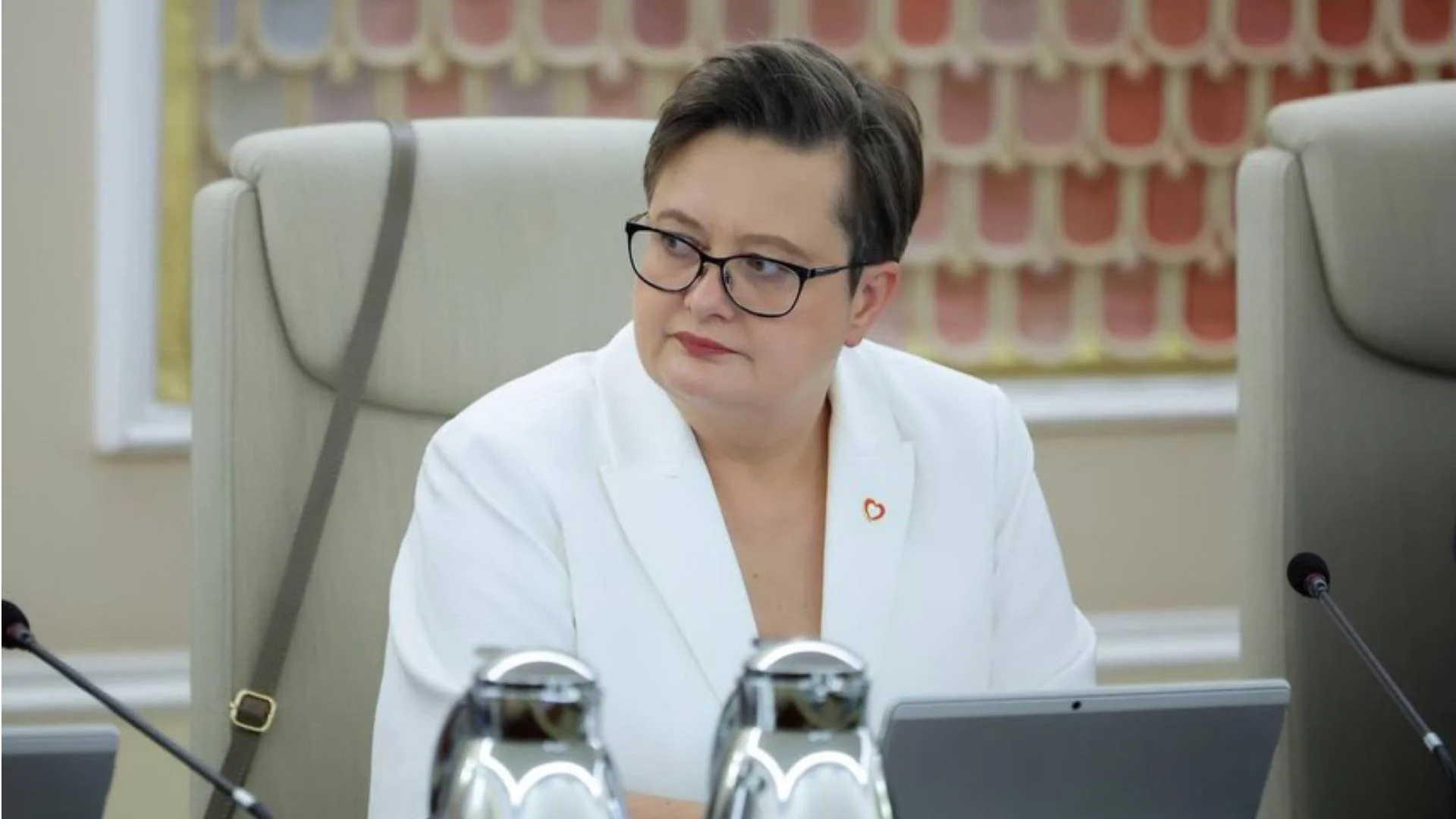 Katarzyna Lubnauer podczas konferencji Katarzyna Lubnauer podczas konferencji