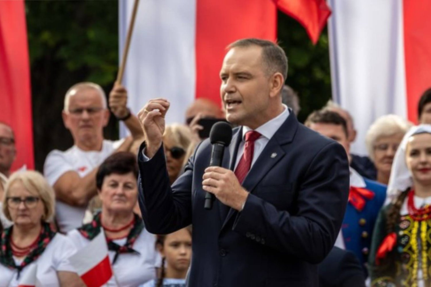 Prezydent RP podczas wystąpienia