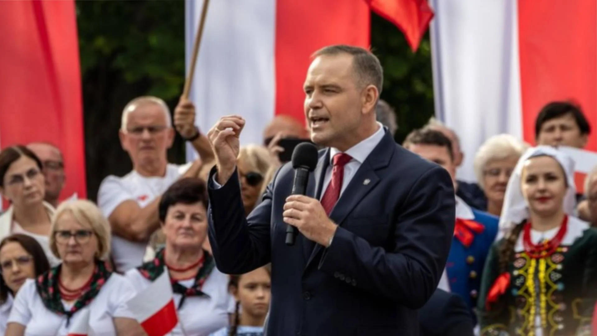 Prezydent RP podczas wystąpienia Prezydent RP podczas wystąpienia