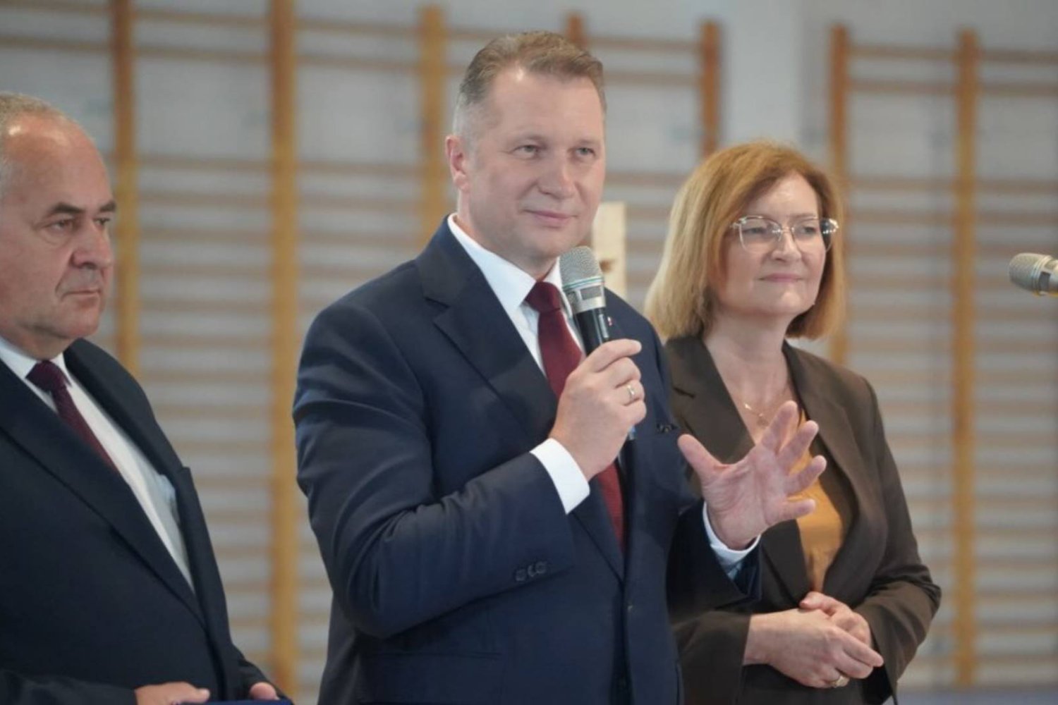 Przemysław Czarnek podczas przemówienia